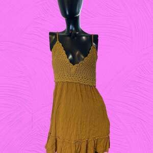 Indulge crochet bodice mini dress